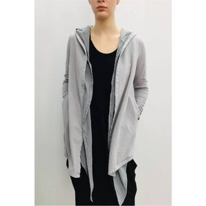 Prairie Underground Unphased Hoodie Grey Double Layer Organic Cotton Lagenlook